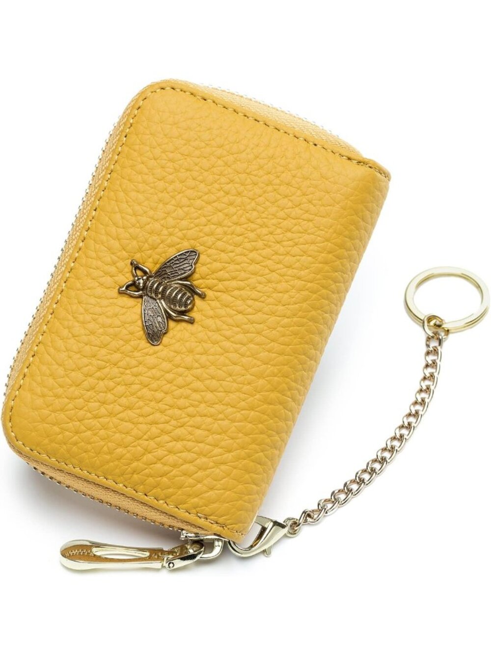 RFID Small Leather Card Wallet for Women - Stylish Credit Card Holder Case